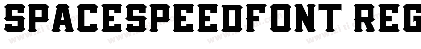 SpaceSpeedFont Regul字体转换